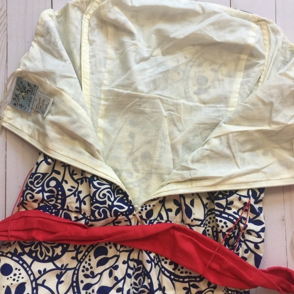 Anthropologie TABITHA Punchline Strapless Dress 2 - Picture 7 of 7